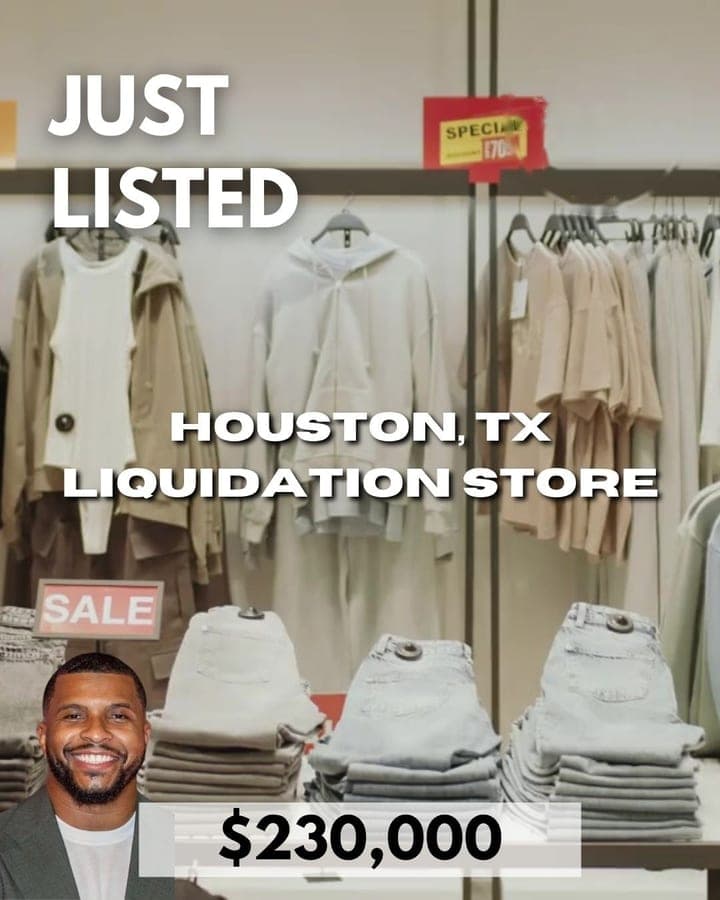 Just Listed: Houston, TX Liquidation Store — $230,000