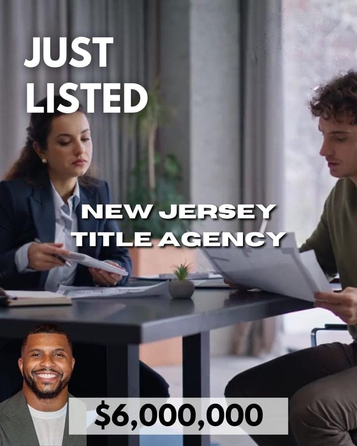 Just Listed: New Jersey Title Agency — $6,000,000
