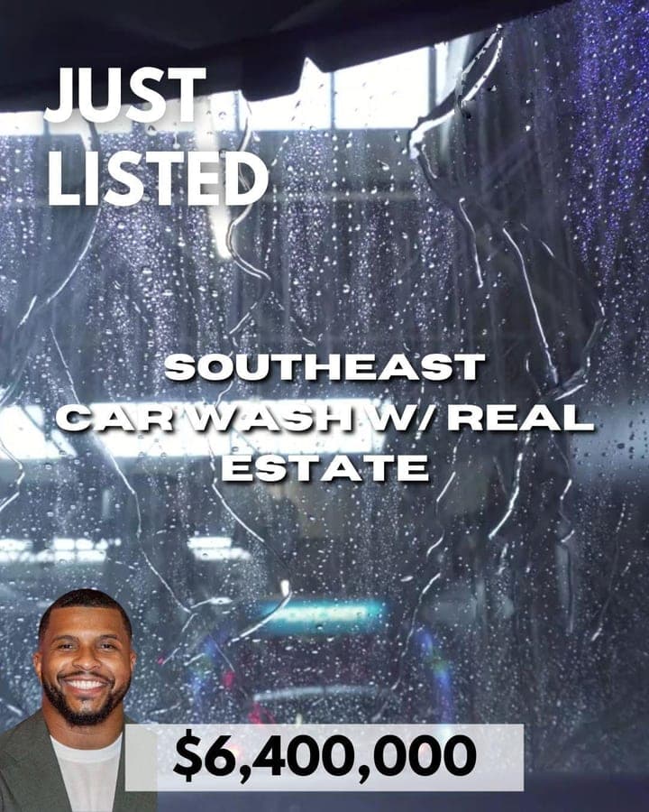 Just Listed: Southeast Car Wash w/ Real Estate — $6,400,000